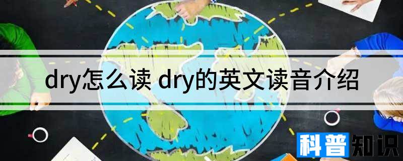 dry怎么读 dry的英文读音介绍