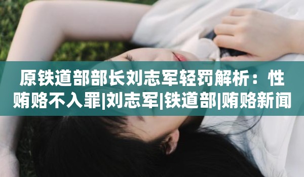 原铁道部部长刘志军轻罚解析：性贿赂不入罪|刘志军|铁道部|贿赂新闻
